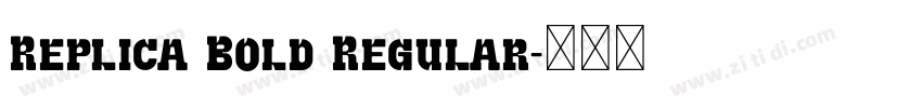 Replica Bold Regular字体转换